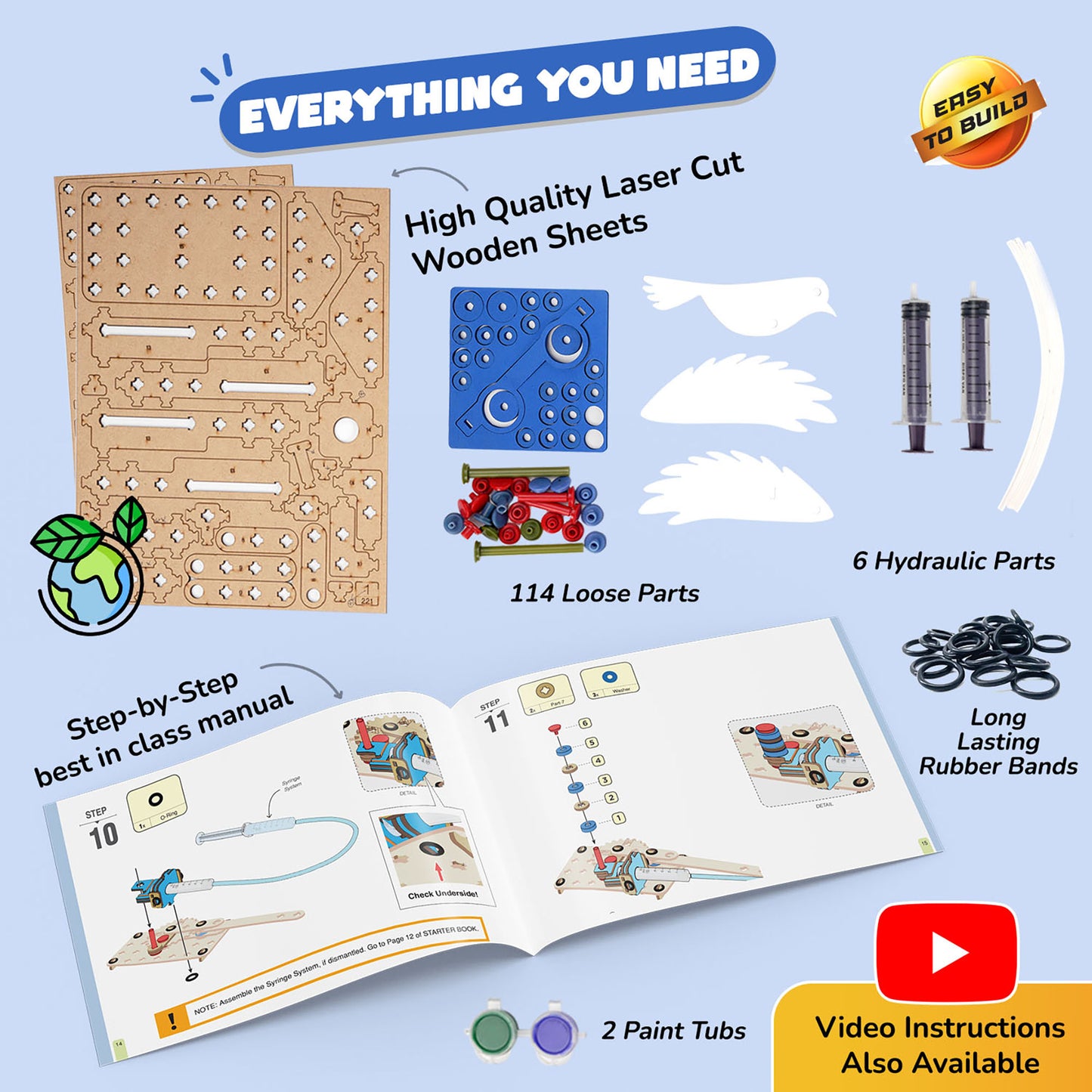 Smartivity 7-In-1 Multi-Builds Hydraulics Science Kit