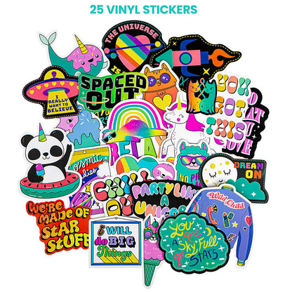 Mega Sticker Collection 5000+ Spectacular Variety Pack with 3D, Glow & Holographic Designs