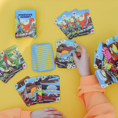 eeBoo Dinosaur Rummy Card Game for Kids