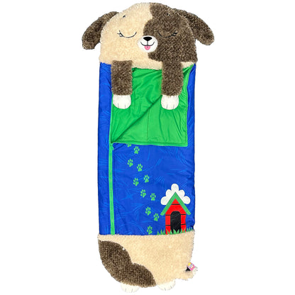 Happy Nappers Large Brown Dog 2-in-1 Pillow Sleepy Sack Plush Toy
