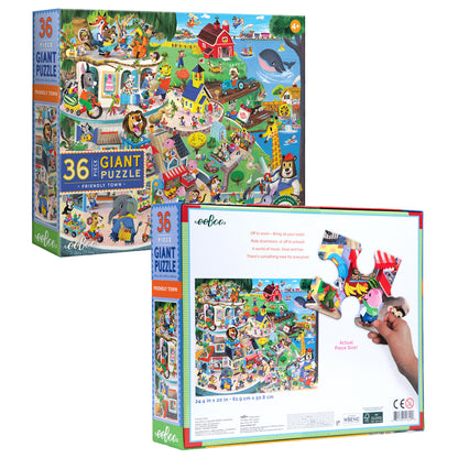 Friendly Town Giant Jigsaw Puzzle - 36 Pieces