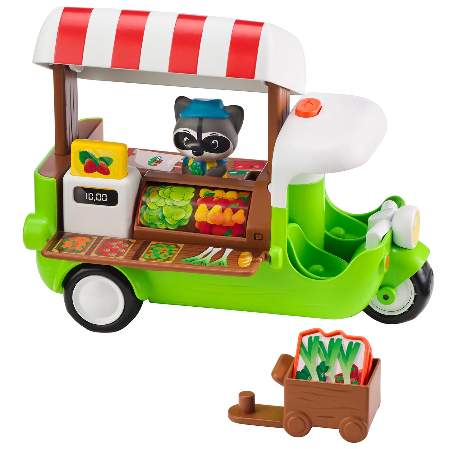 Timber Tots Deluxe Food Truck Playset with Raccoon Figurine