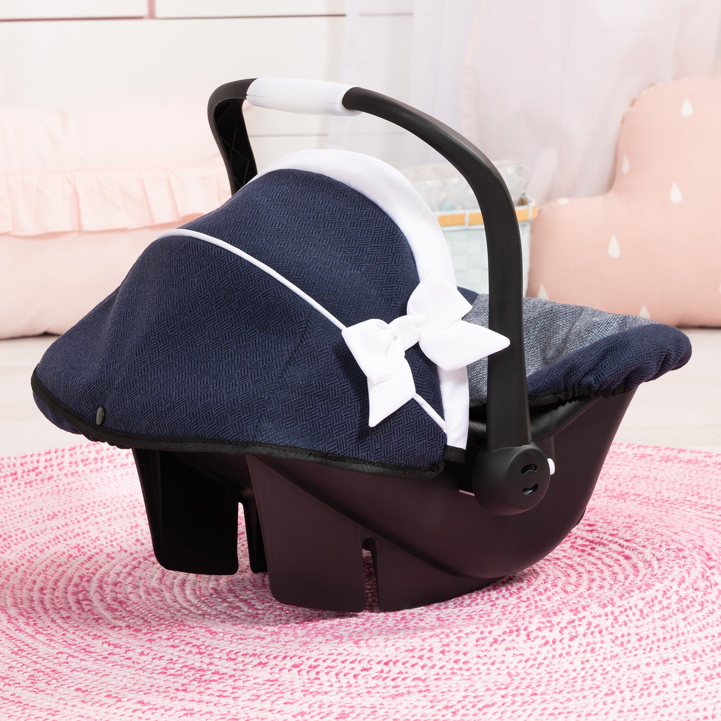 Bayer Design Deluxe Doll Car Seat with Sunshade, Up to 18" Dolls