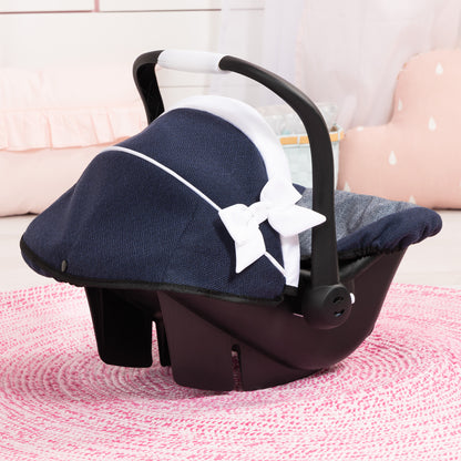 Bayer Design Deluxe Doll Car Seat with Sunshade, Up to 18" Dolls