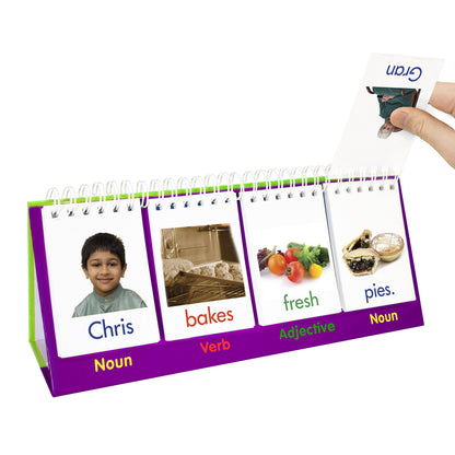 Junior Learning Sentence Builder Flip Cards - Language Skills - Ages 4-6