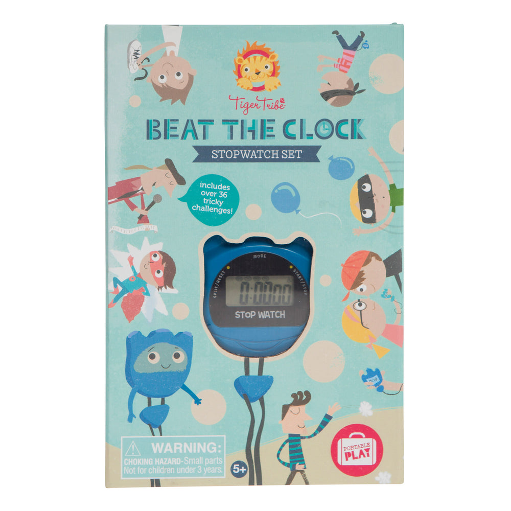 Tiger Tribe Beat the Clock Stopwatch Set - Time Challenge Game for Kids