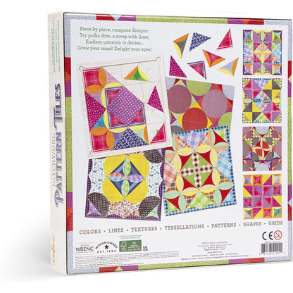 Eco-Friendly Patchwork Pattern Triangular Puzzle - 64 pc