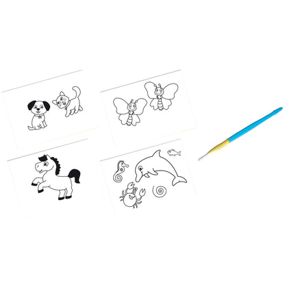 SES Creative My First Coloring With Water Art Set - 4 Reusable Animal Boards