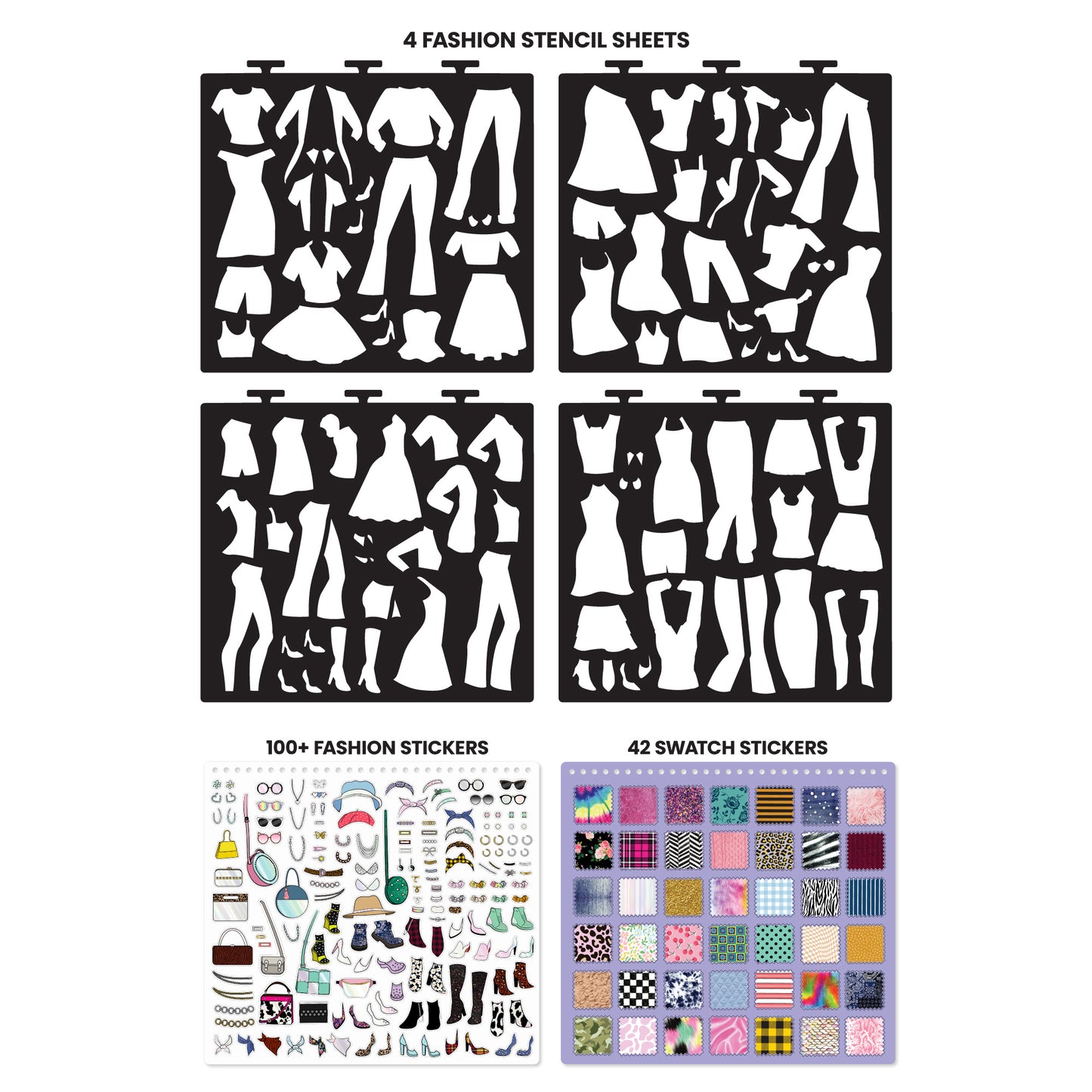 Fashion Angels Runway Fashion Designer Sketch Set - Kids' Art Kit, Ages 6+