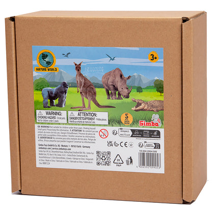 Simba Toys Wild Animals Playset - 5 Detailed Miniature Figures