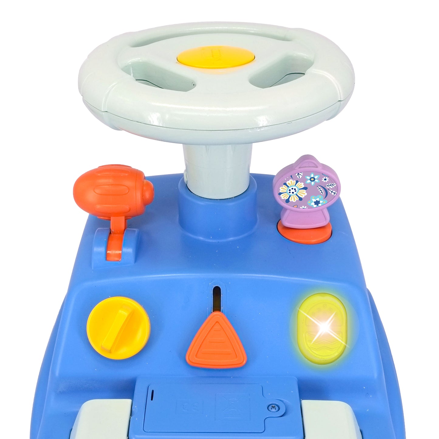 Kiddieland - Disney Stitch Lights N' Sounds Camper - Foot-To-Floor Ride-On