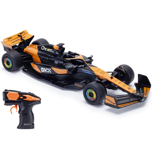 CMJ RC Car 1:20 Scale McLaren F1 orange and black remote control race car with controller