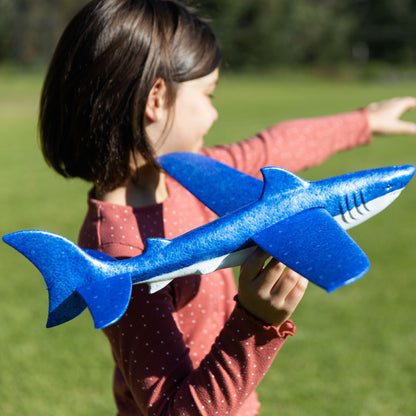 Tiger: 18" Shark Glider Foam Flying Toy – Soar the Skies!