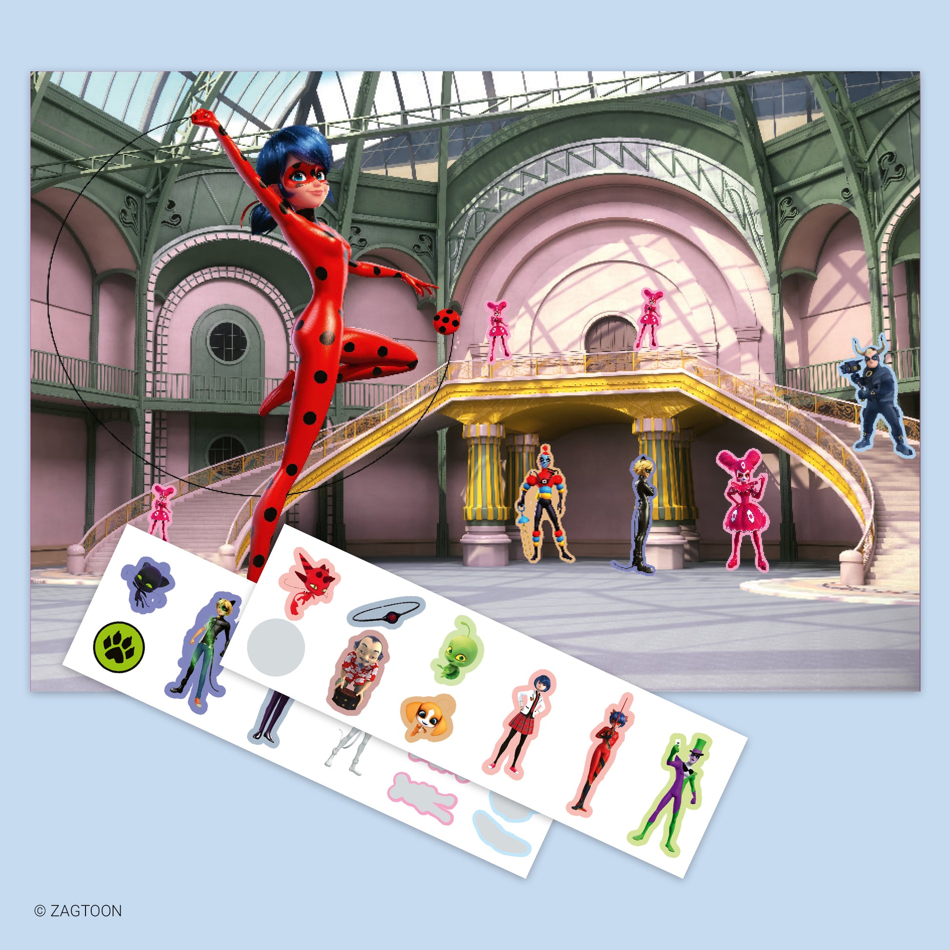 Miraculous Ladybug Sticker Book Advent Calendar with 24 doors and character stickers