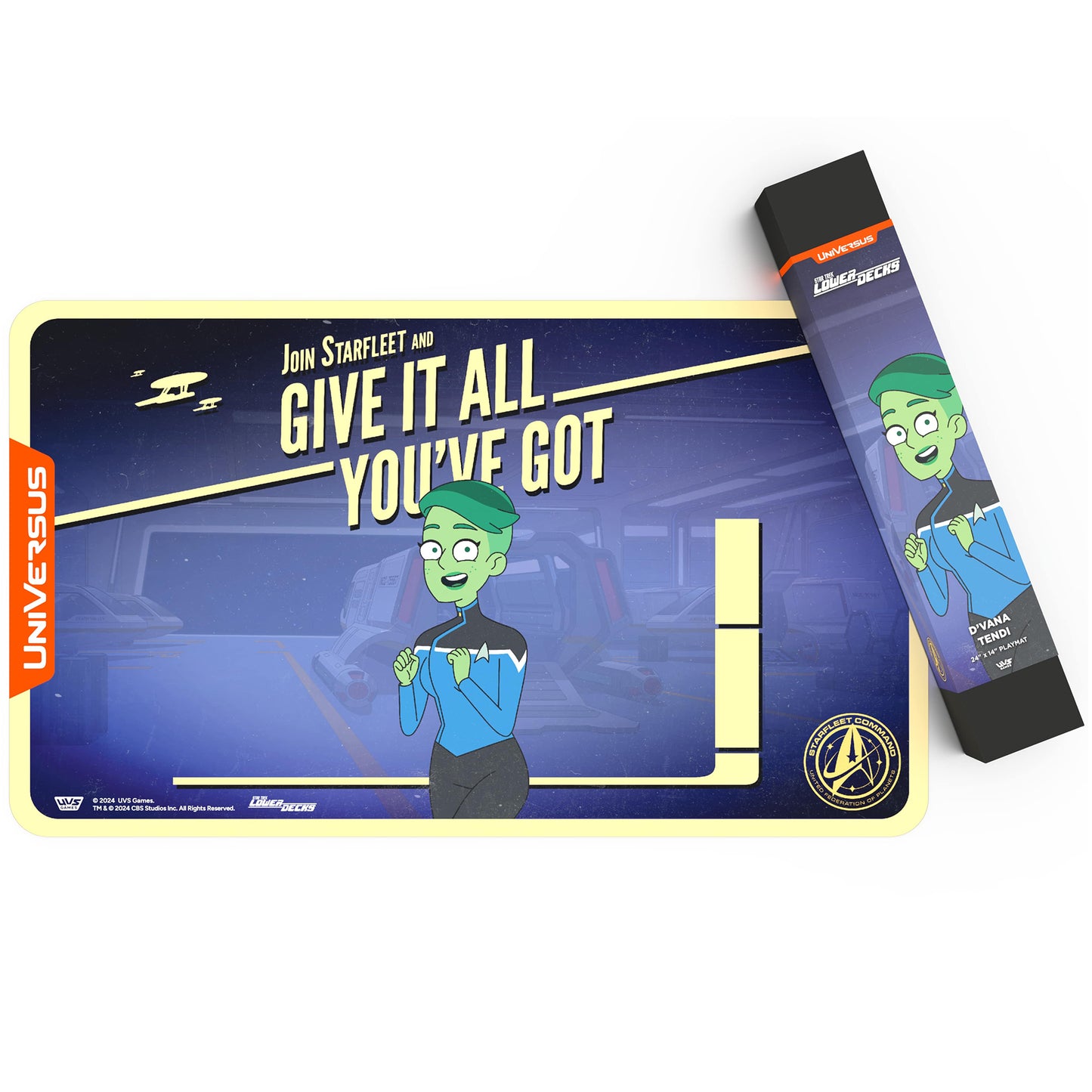 UniVersus Star Trek Lower Decks D’Vana Tendi Neoprene Playmat, 24x14"