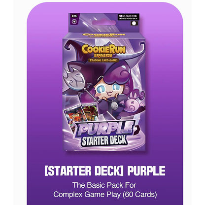 CookieRun Braverse Purple Starter Deck Trading Card Game 60-card set