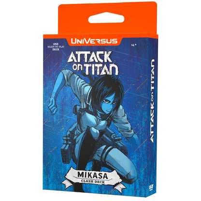 Attack on Titan UniVersus Mikasa Clash Deck - Ready-To-Play Collectible Card Game