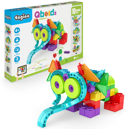 Engino Qboidz Elephant 11-in-1 Building Set for Kids 4+