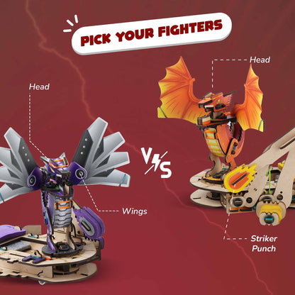 Smartivity Steam Warriors Clash Of Dragons DIY Battle Game