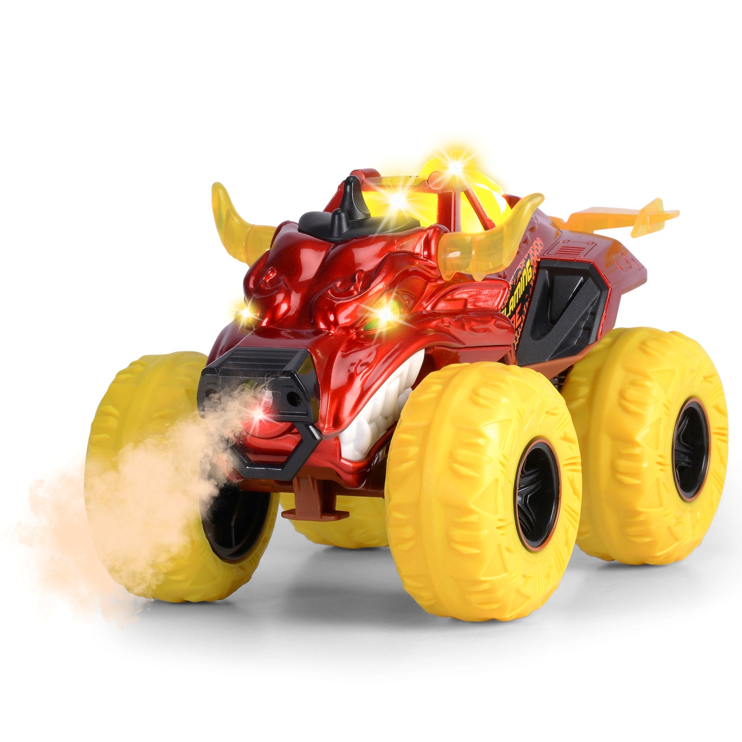 Dickie Toys Monster Fire Truck with Steam, Lights & Sounds - 9.8"