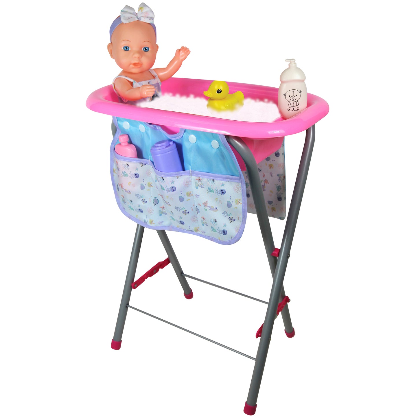 Lissi Sea Adventure 12" Baby Doll Bath Tub Playset with Care Accessories