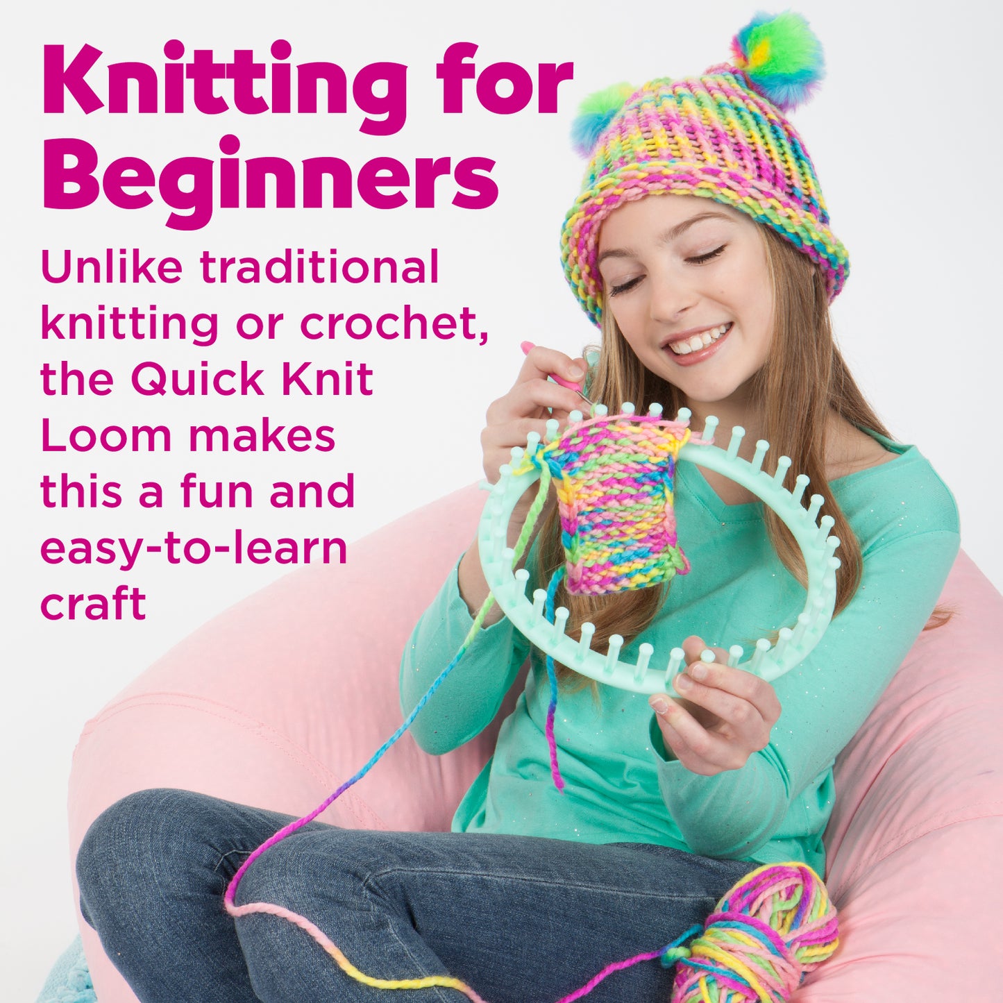 Creativity for Kids Quick Knit Loom - Beginner's Knitting Kit
