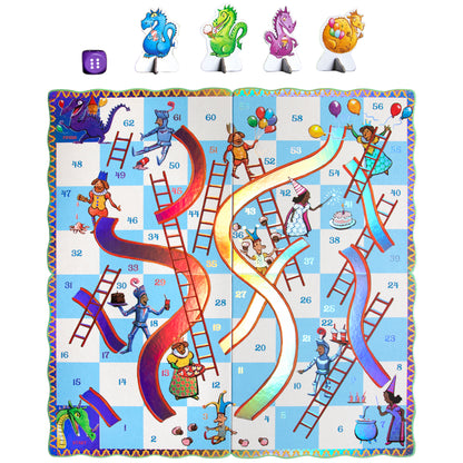 eeBoo Dragon Slips & Ladders Board Game