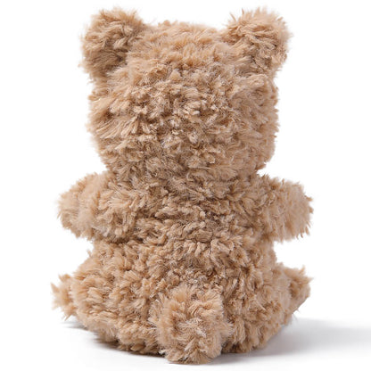Lazy Mini Comfort Bear 6-inch plush toy in tan, shown from front view