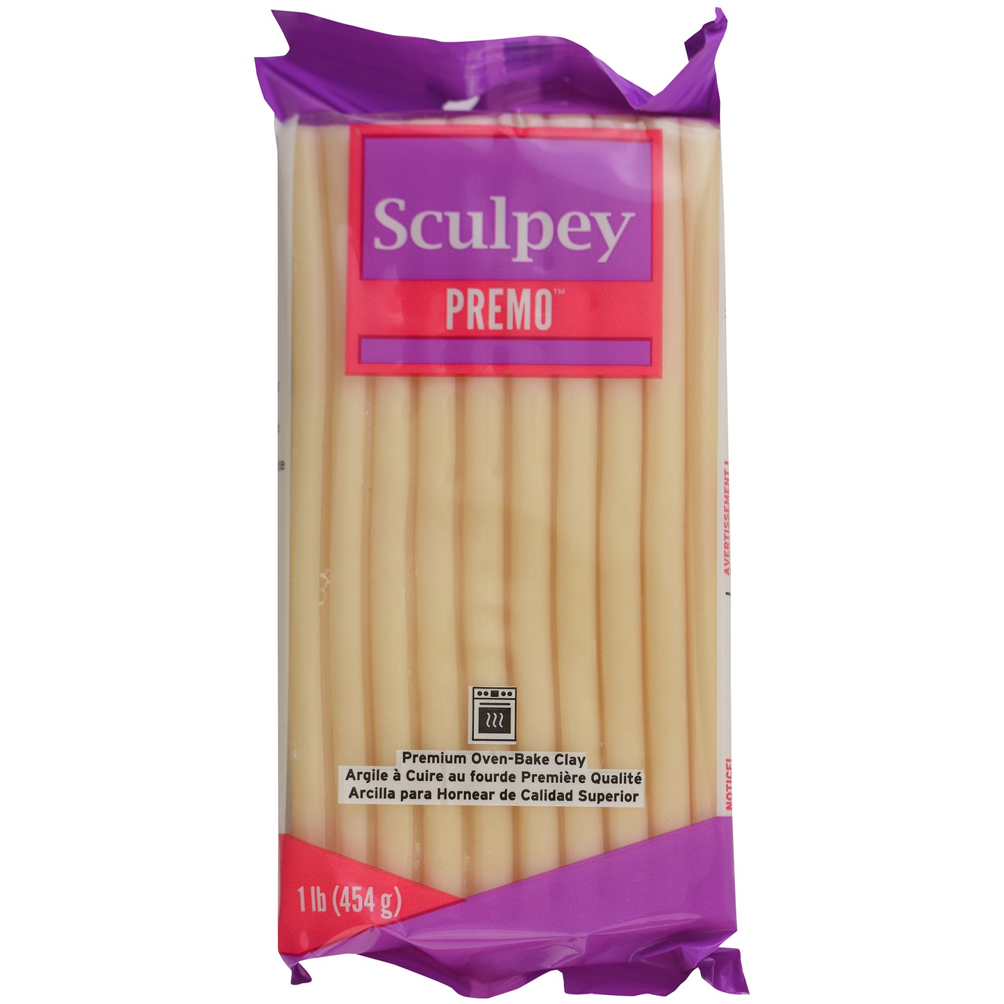 Sculpey Premo Premium Oven-Bake Clay 1lb package in translucent color