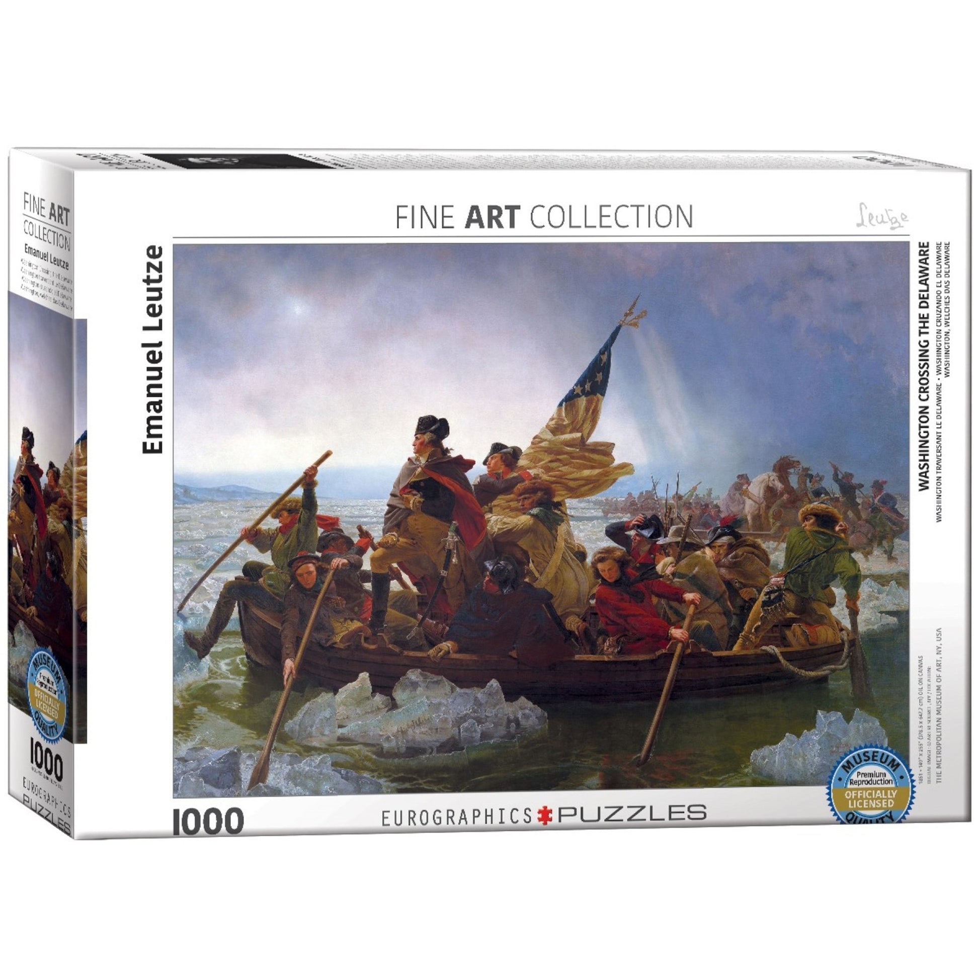 Eurographics Washington Crossing the Delaware 1000 piece puzzle with historical artwork