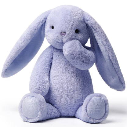 Forest Series Iris Purple Smiling Rabbit 9.8" plush toy with long ears and cheerful expression