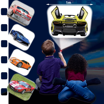 Brainstorm Toys Fast Cars Torch & Projector - Compact LED, Colorful Imagery - Age 3+