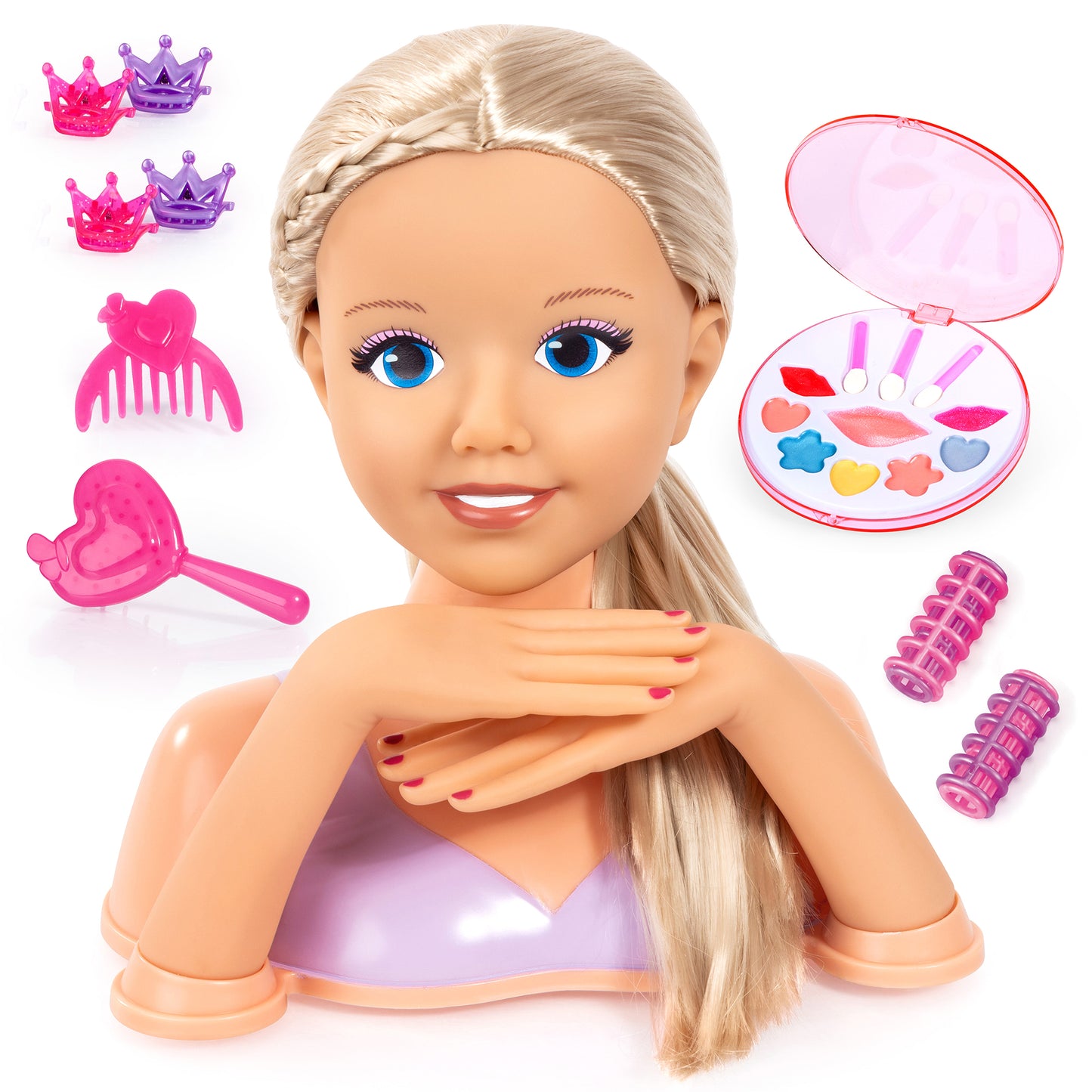 Bayer Design Lisa Top Model Styling Head - 10" Beauty Playset