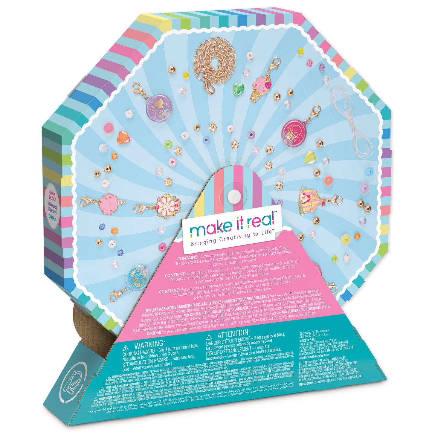 MIR Sweet Spin Carnival DIY Lip Gloss & Jewelry Craft Kit