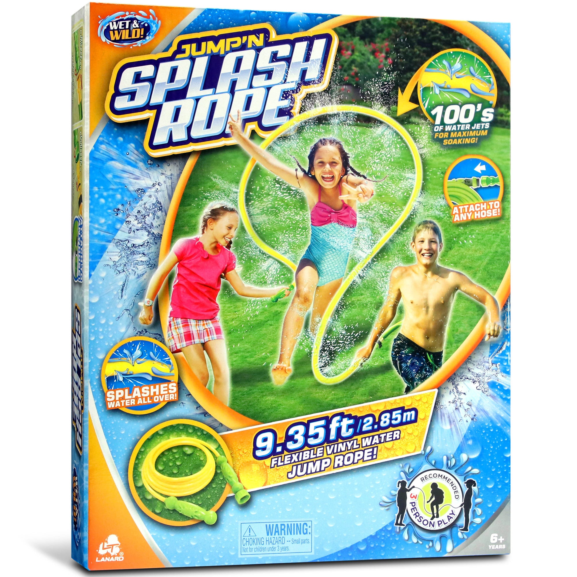 Jump 'N Splash Rope 9-Foot Water Spray Jump Rope – Toys
