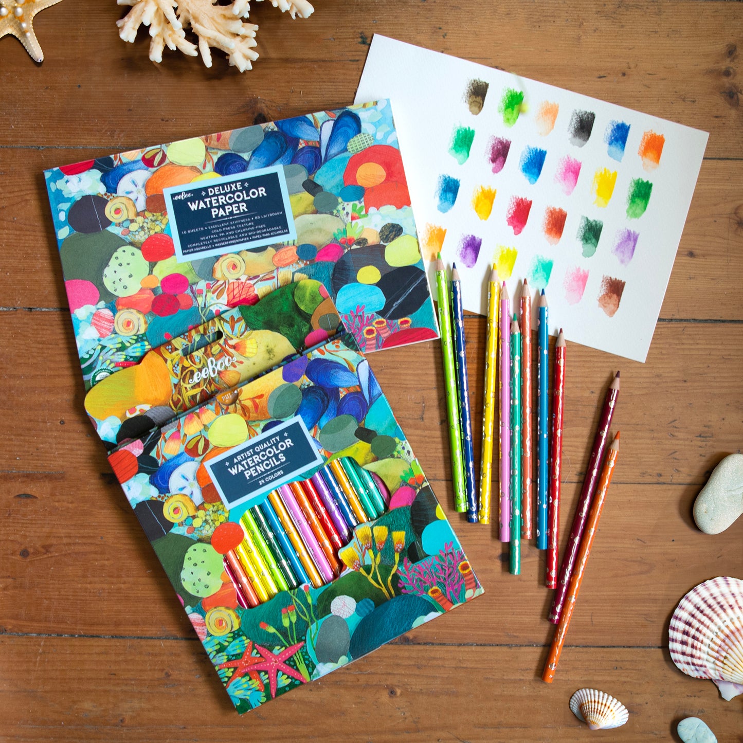 Watercolor Pencils: Tidepool - 24 pc