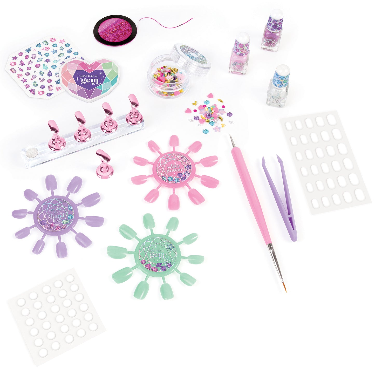 MIR Bling Magic Nail Styling Set – Complete Kid-Friendly Manicure Kit