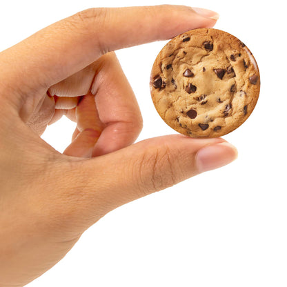Snacks CVS chocolate chip cookie toy held in hand