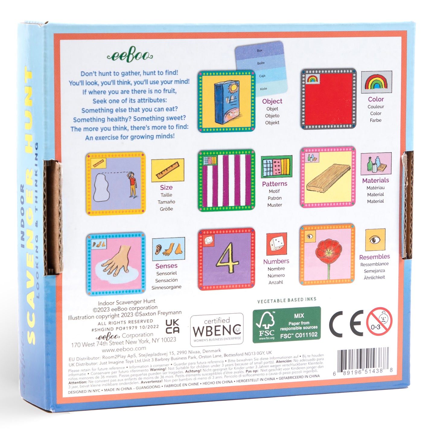 eeBoo Indoor Seek and Find Scavenger Hunt Game