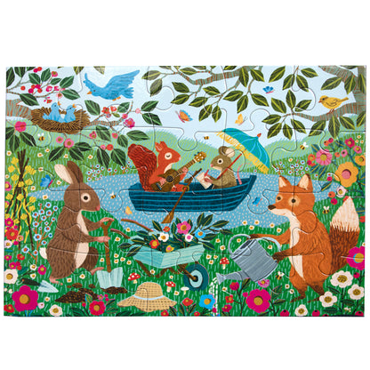 eeBoo Garden Animals 20 pc Jigsaw Puzzle - Eco-Friendly
