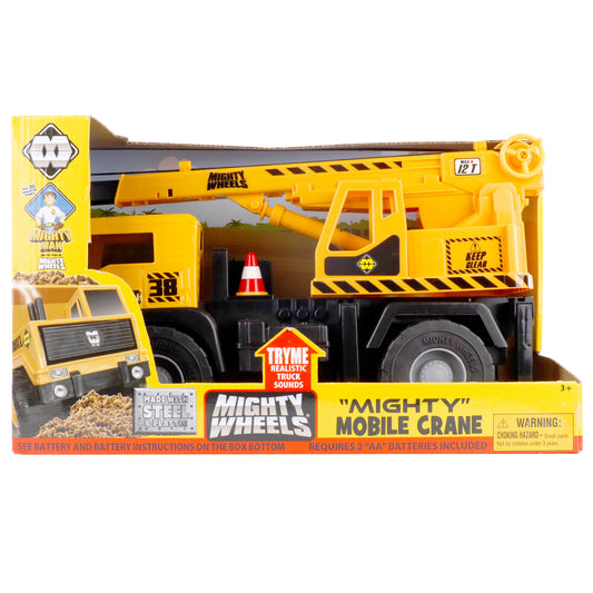 Mighty Wheels 16" Mobile Crane - Interactive Construction Toy