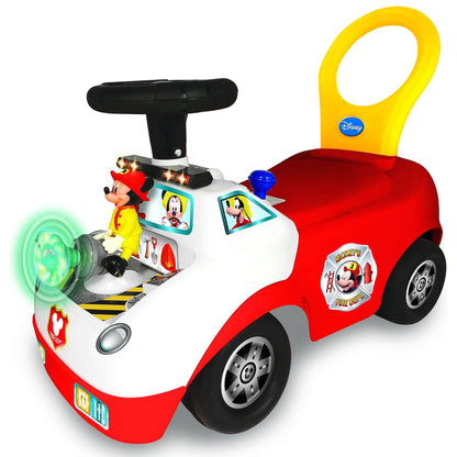Kiddieland Disney Mickey Mouse Activity Fire Truck Light & Sound Ride-On