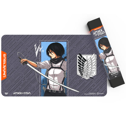 UniVersus Attack on Titan Mikasa Ackerman Premium Playmat