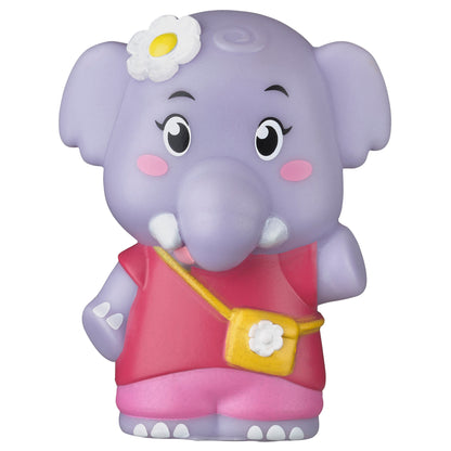 Timber Tots Durable Elephant Family Plush Set - 4 Unique Characters
