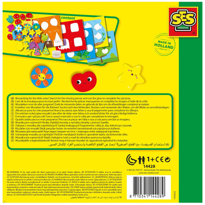 SES Creative My First Sticking Shapes Mosaic Art Activity Kit for Toddlers