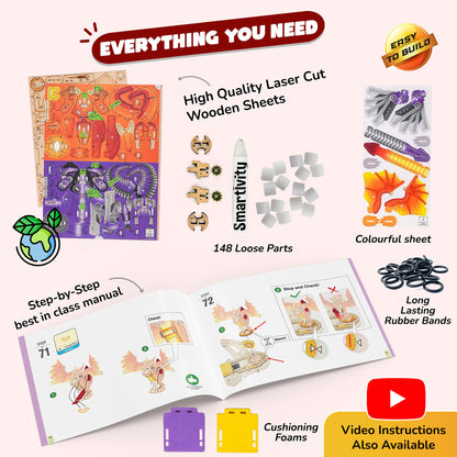 Smartivity Steam Warriors Clash Of Dragons DIY Battle Game