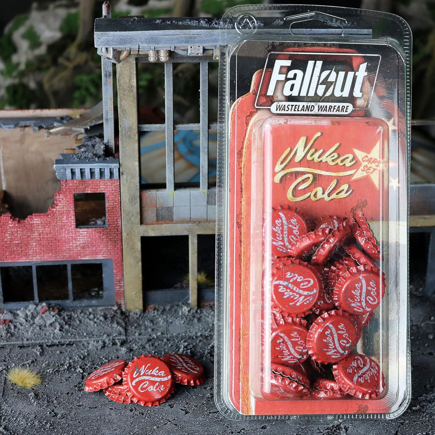 Fallout Wasteland Warfare Nuka Cola Caps red bottle cap miniatures set
