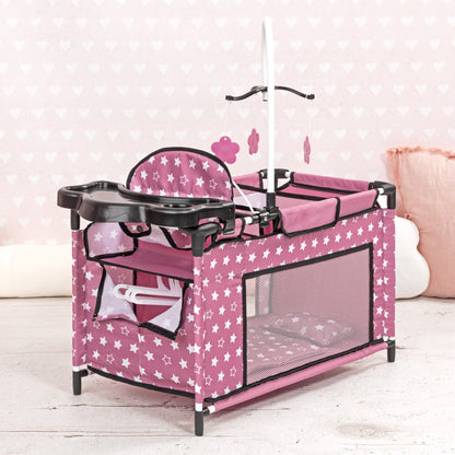Bayer Design Dolls: Multi-Bed Set - Pink & Stars