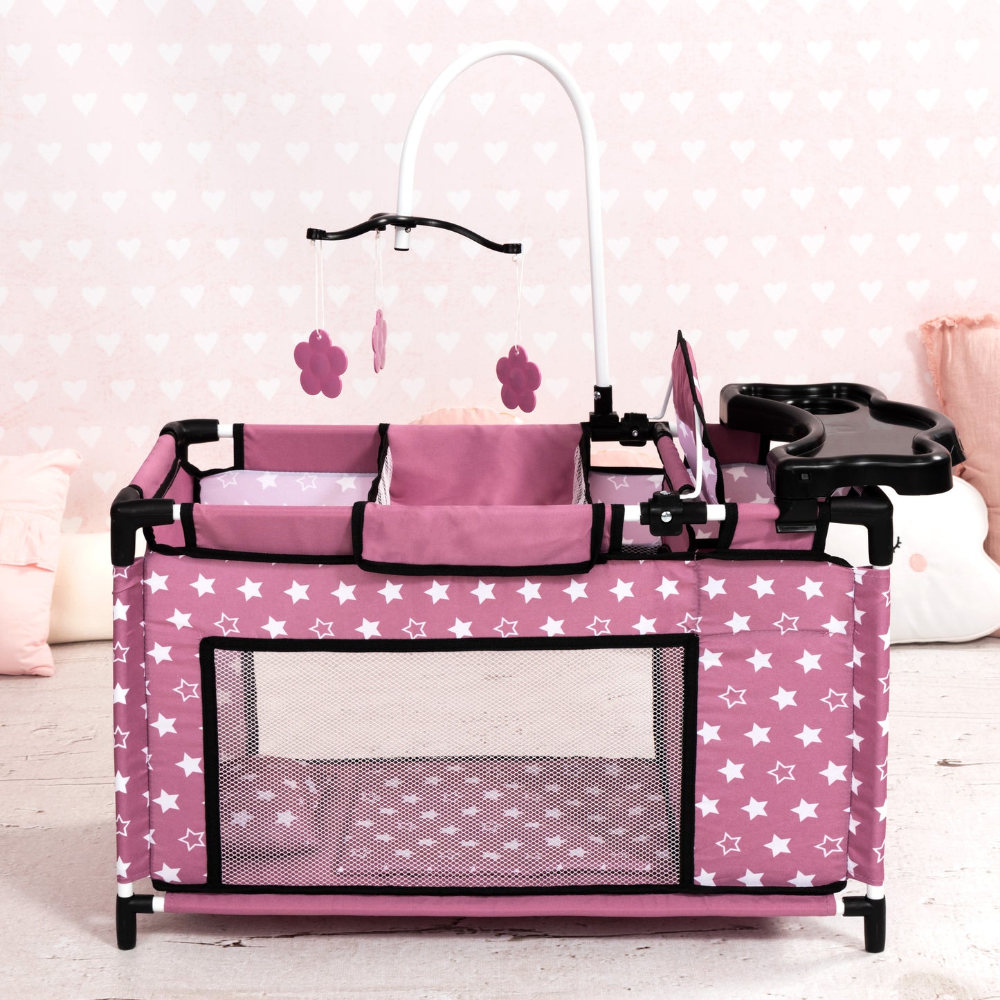 Bayer Design Dolls: Multi-Bed Set - Pink & Stars
