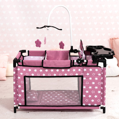 Bayer Design Dolls: Multi-Bed Set - Pink & Stars